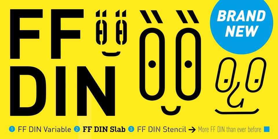 FF DIN Paneuropean font page
